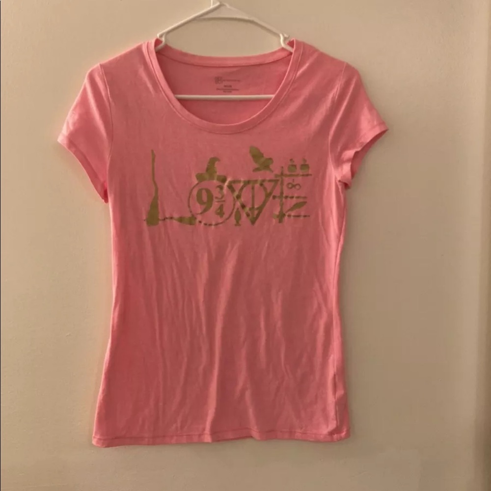 harry potter handmade t-shirt in pink